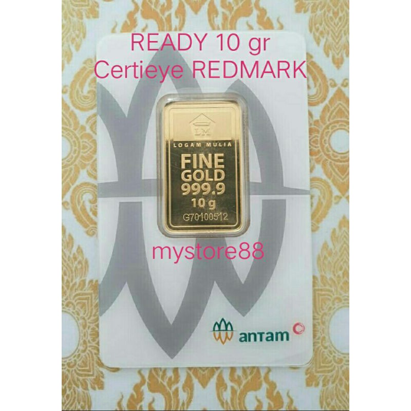 LOGAM MULIA EMAS ANTAM CERTIEYE 10 GRAM | Shopee Indonesia