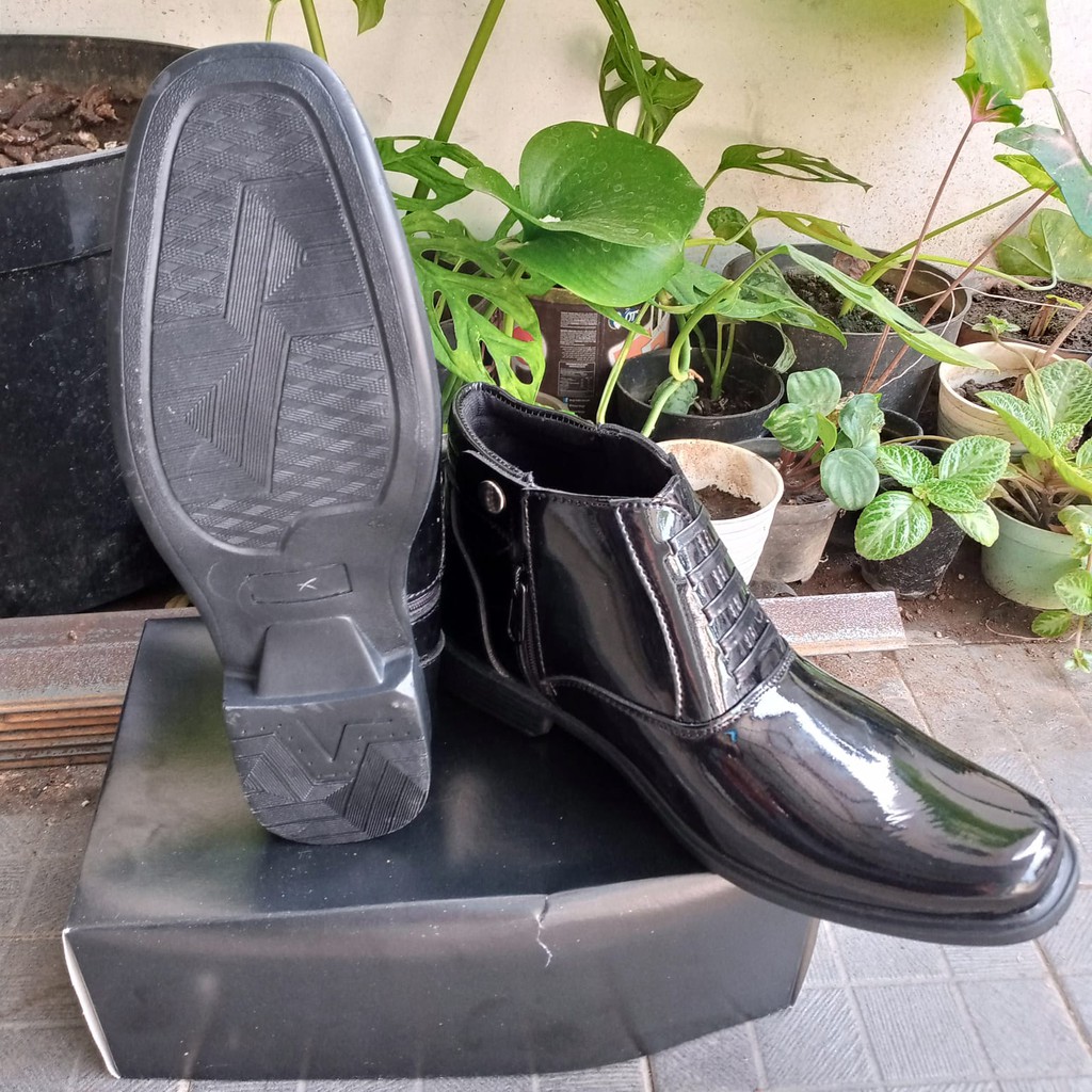 AM Sepatu PDH 03 Dinas Polisi Kilap Berkualitas - DP03  KILAP