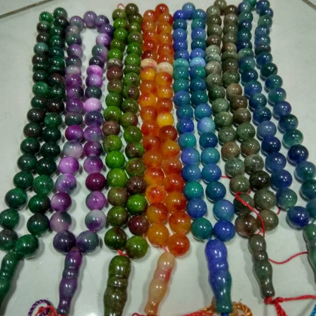 TASBIH BATU ALAM GIOK UK 10MM ISI 33 BUTIR