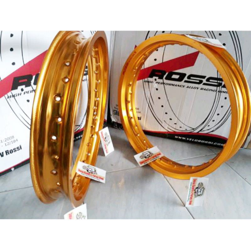 Velg Rossi 185 215 17 - Velg 185/215 17 Rossi ada Hitam Gold Silver Merah Biru Ungu Sepasang