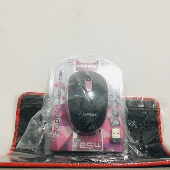 Cliptec RZS854 Diamond Black Wireless Mouse Optik