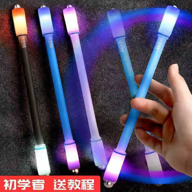 

spinning pen LED pulpen pena putar plastik balance anti stress bolpoin rotating dengan lampu pernapasan keren berputar bercahaya dekompresi pens