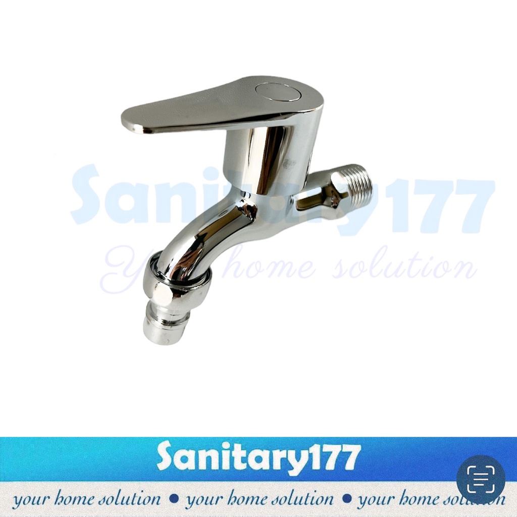 Kran Taman Minimalis Engkol F4-  Keran Air Tembok Kamar Mandi murah kran utk selang mesin cuci stainless faucet wall garden stainless