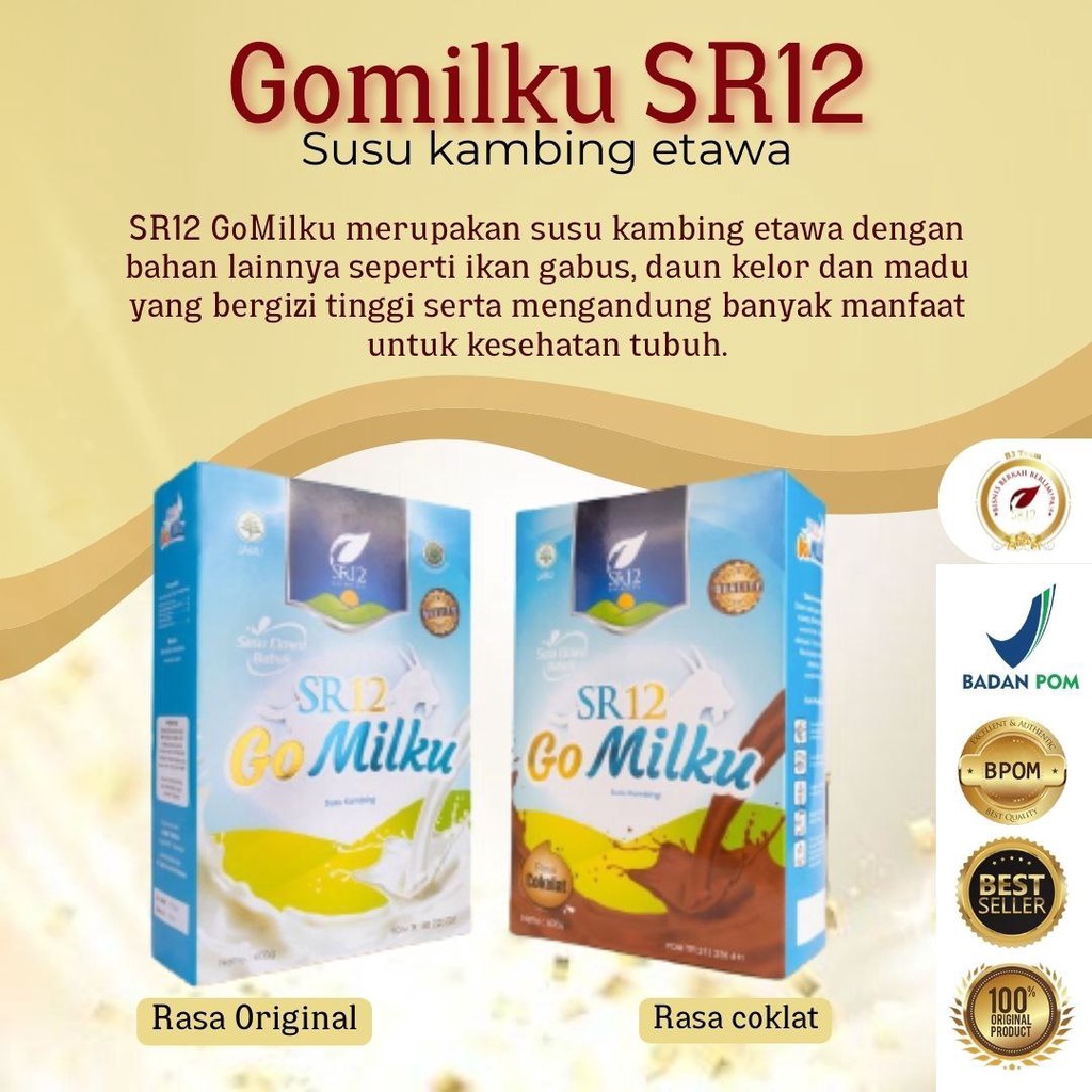 

SUSU KAMBING ETAWA | GO MILKU SR12 200g