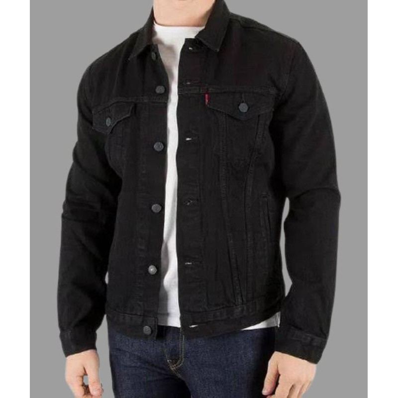 Jaket Jeans Jaket Denim Hitam / Jaket Jeans Pria Hitam / Jaket Denim Pria Hitam