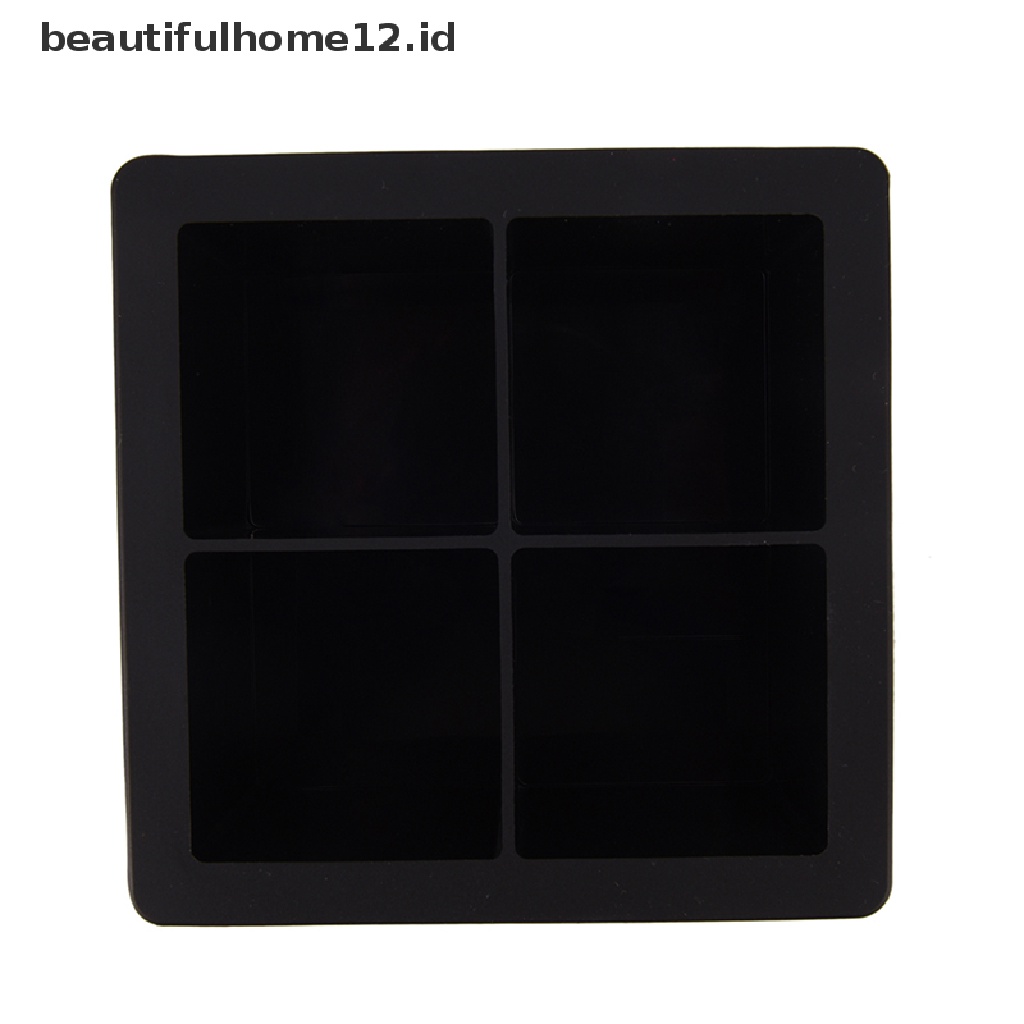 【beautifulhome12.id】 Giant Silicone Ice Cube Square Jumbo King Size Big Black Mould Large Mold Tray .