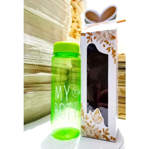 

ON SALE Dus botol / box thumbler Pita ukuran 7x7x21 Gold depan Mika MURAH