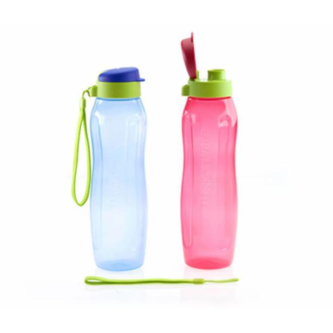 Jual Promo Shopee New Eco Bottle 1L (2) Set Biru Pink Botol Minum