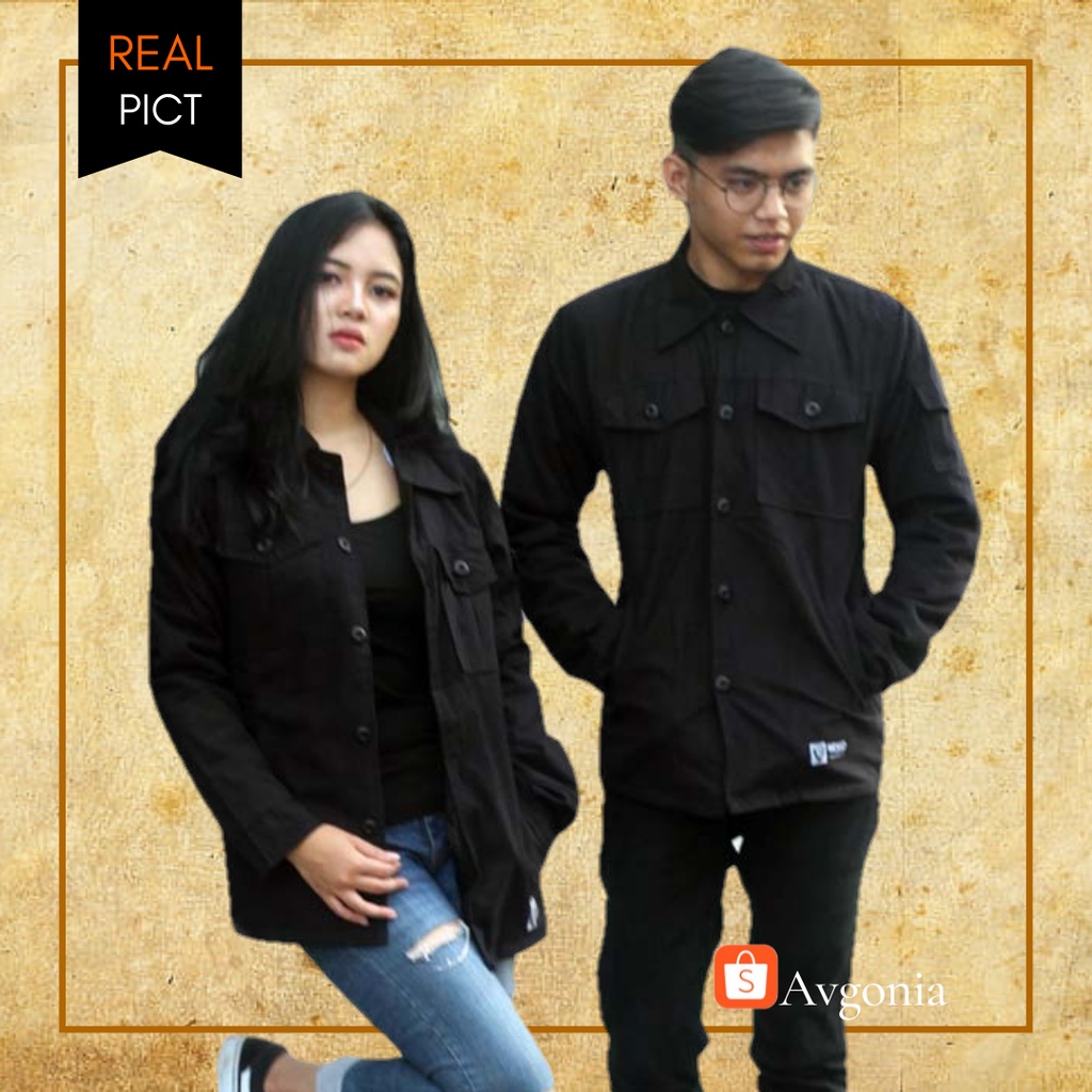 Jaket Couple Pasangan Terbaru Semi Parka Pria Wanita