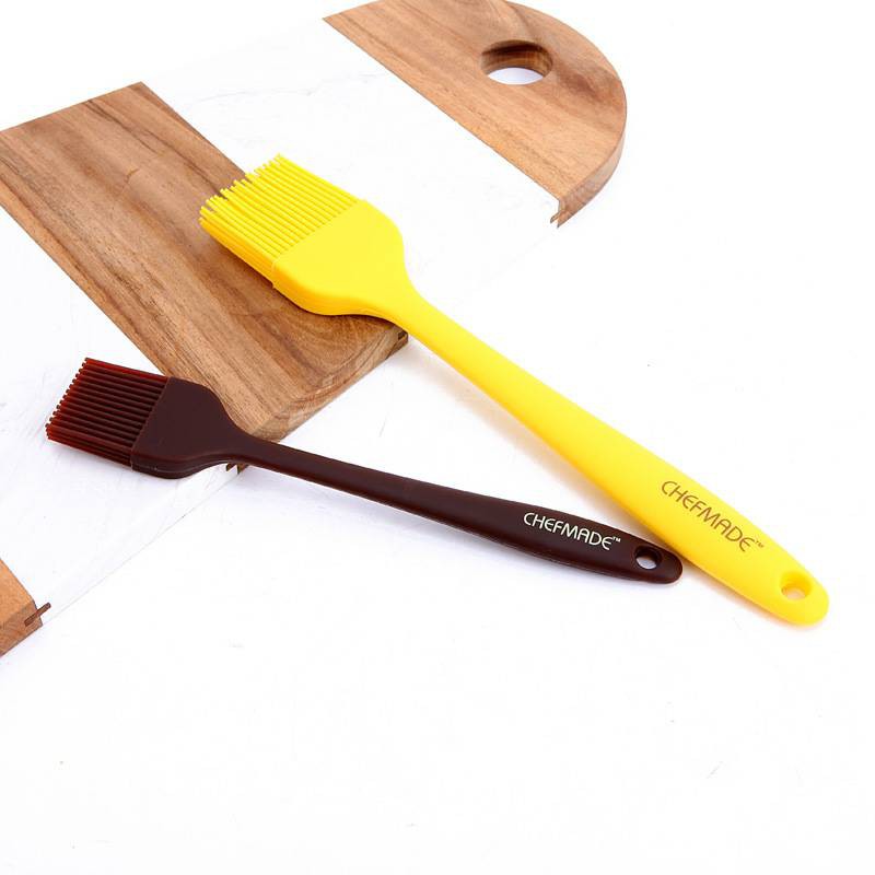 Chefmade silicone pastry brush set 2pcs wk9155/ kuas kue