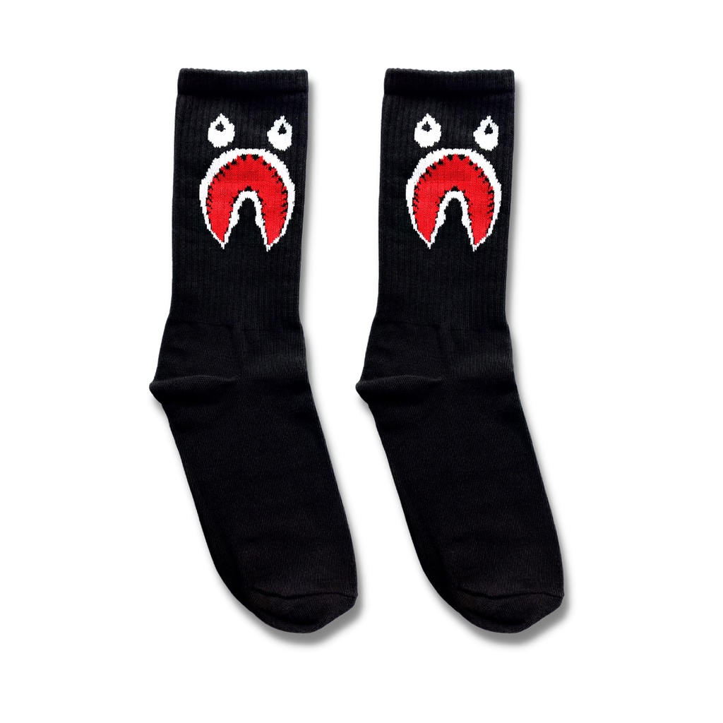 Kaos Kaki Oldschool Skate - Kaos Kaki Premium - Andalusia Official-Bape Hitam