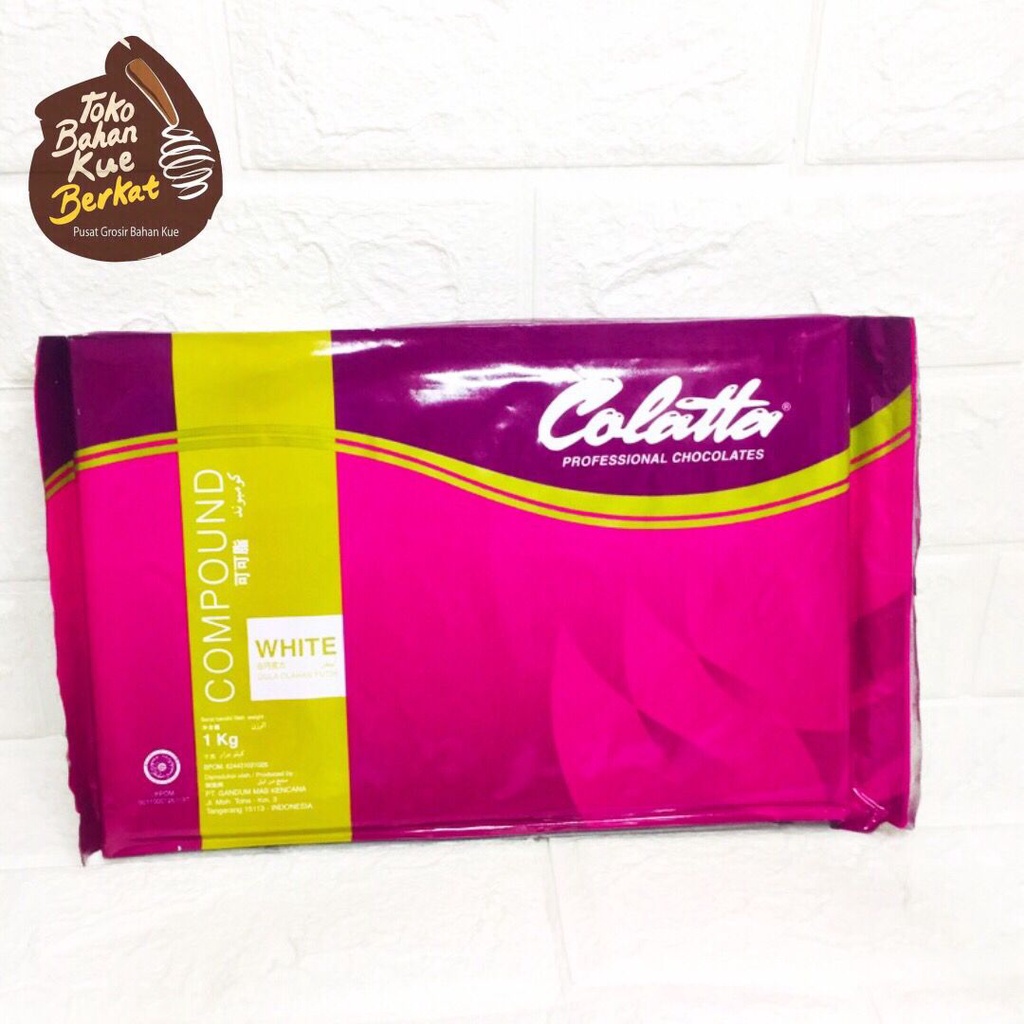 COKLAT BATANG COLATTA PUTIH 1 KG / CHOCOLATE WHITE COMPOUND / CTN ( 12 KG)