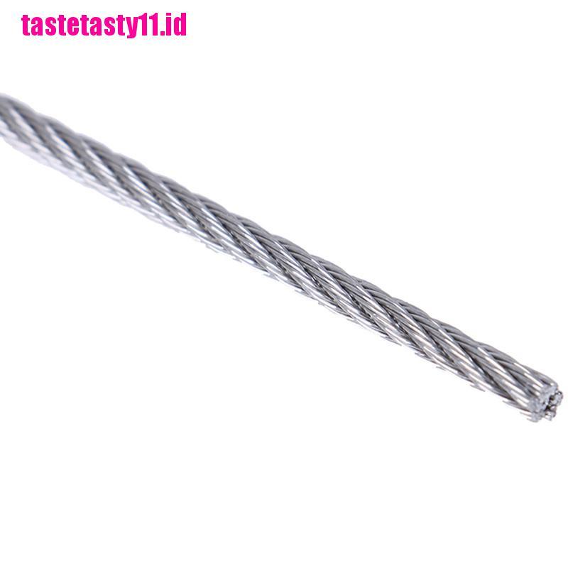 【TTID】5m 304 stainless steel soft wire rope soft fishing lifting cable clothesl