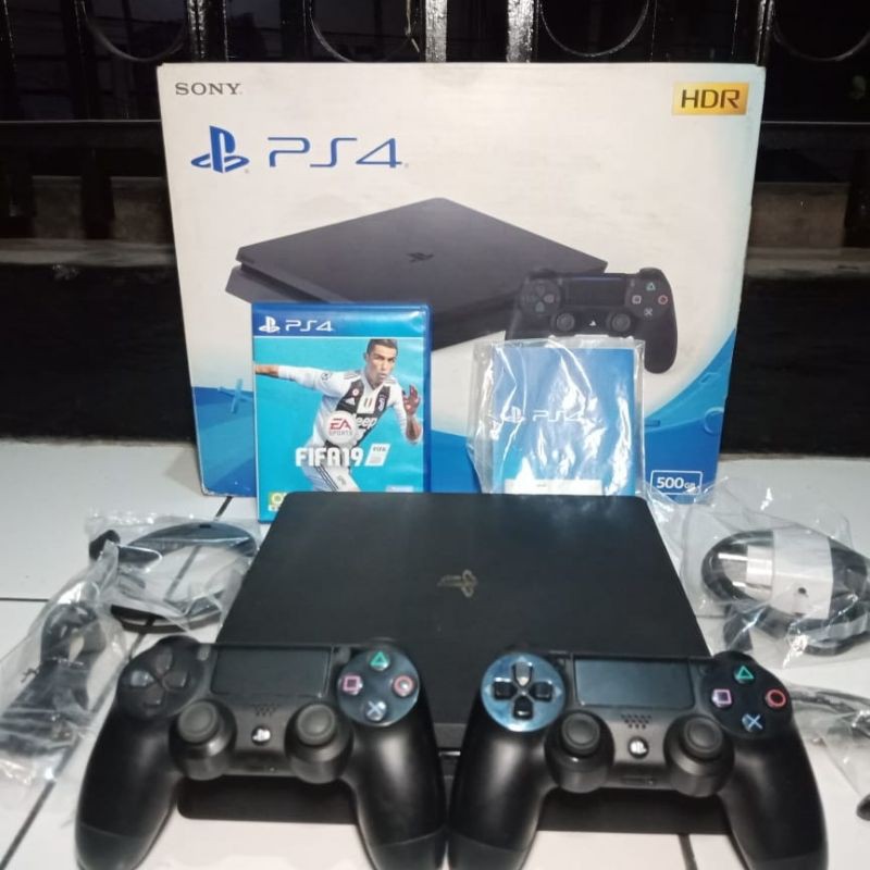 Ps 4 Slim + 2 Stik Ori Mesin