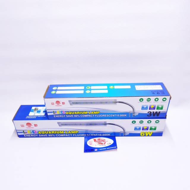 Lampu Led jepit yamano 6 watt aquarium aquascape