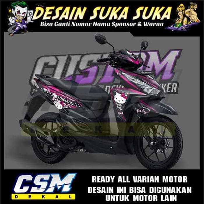 634 Dekal Decal Motor Vario 150 125 Esp Stiker Sticker Striping