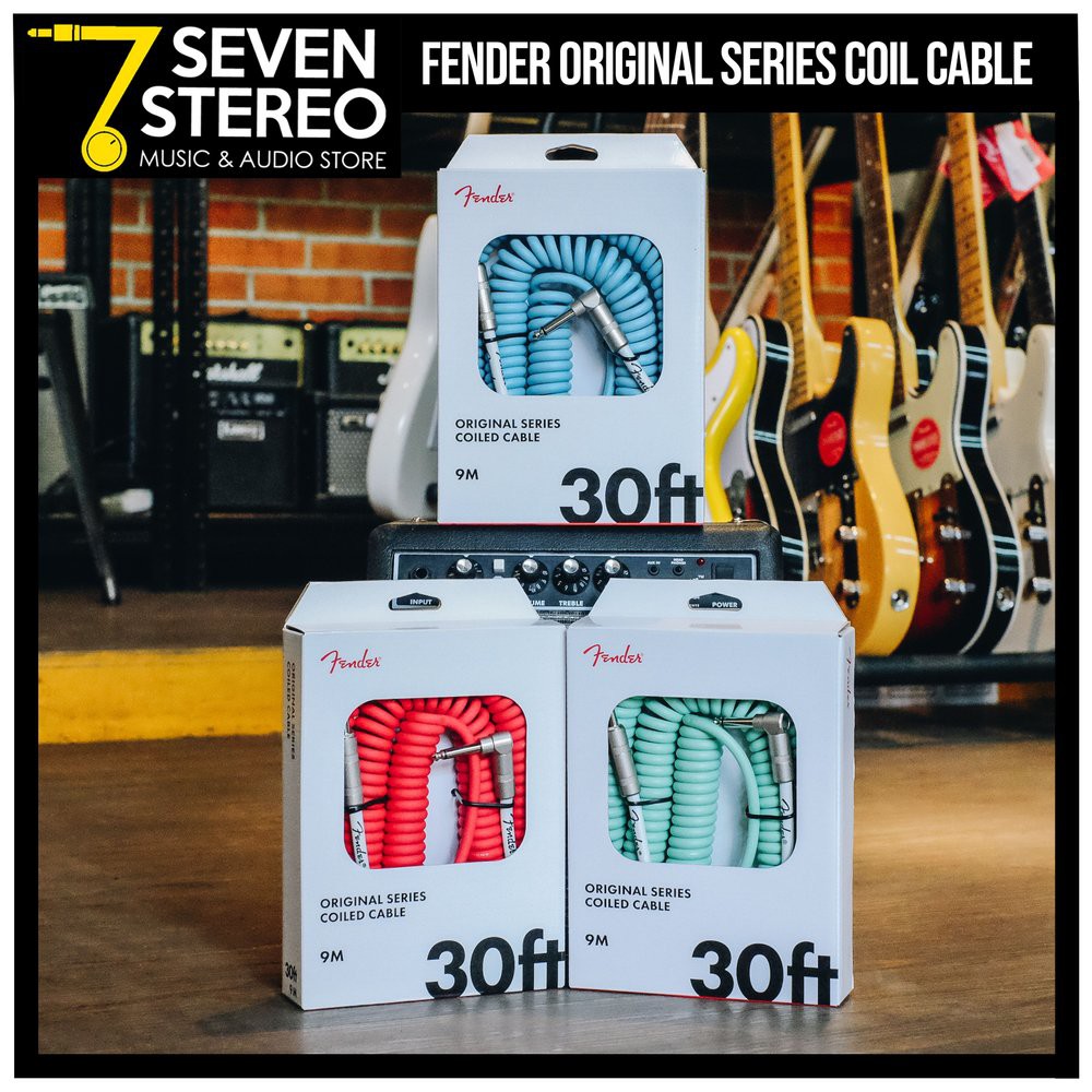 Fender Original Series Coiled Instrument Cable 30 Ft