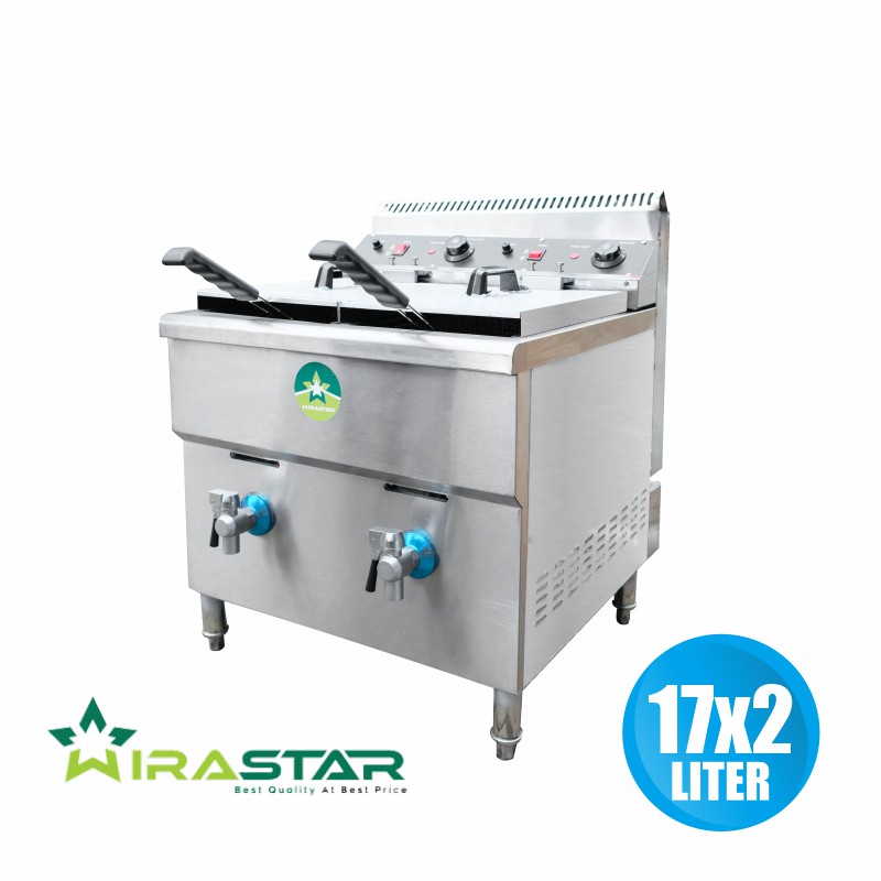 Wirastar Mesin Panggang Burger Bbq Steak Pemanggang Gas Griddle GRD718