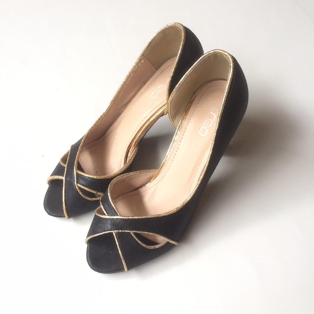 Preloved High Heels J.rep hitam wanita