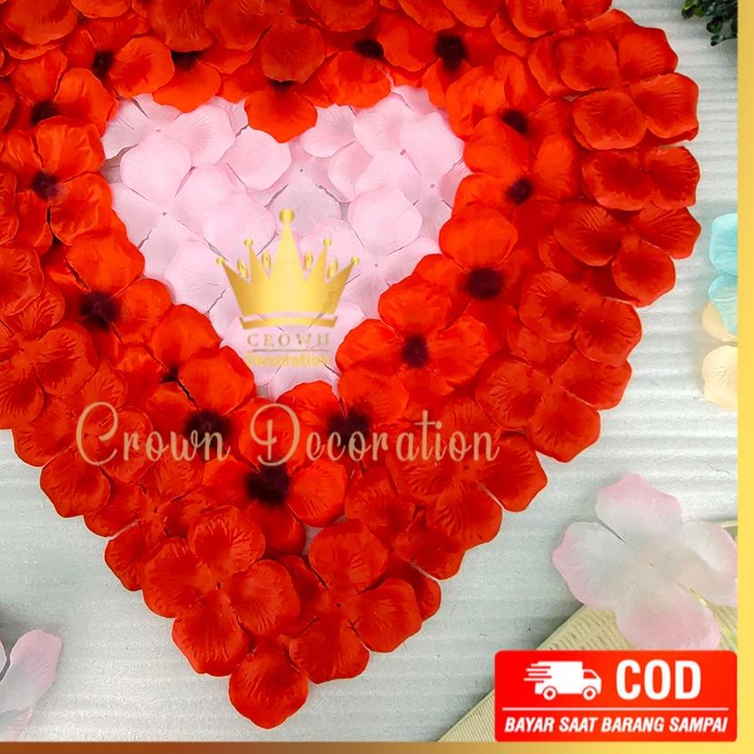 ➩ 500 GRAM ROSE PETAL (KELOPAK BUNGA MAWAR) MURAH - DEKORASI/ARTIFICIAL/BUNGA HIAS/PETALS/KARPET BUN