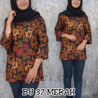 Distro Batik  BLOUSE ATASAN  WANITA  MODERN Shopee  Indonesia