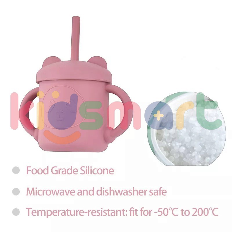 KIDSMART Ear Cup Bayi / Minuman Bayi / Gelas Bayi Silikon / Silicon Cup Baby