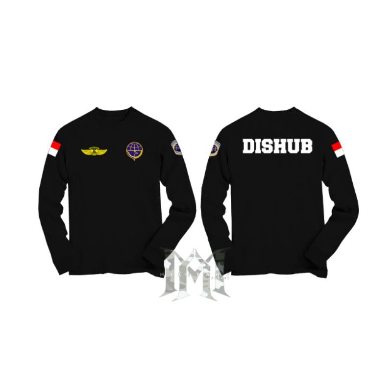 Kaos Dishub lengan Panjang / kaos dishub Pria Original / Kaos Pria Dishub Lengan Panjang