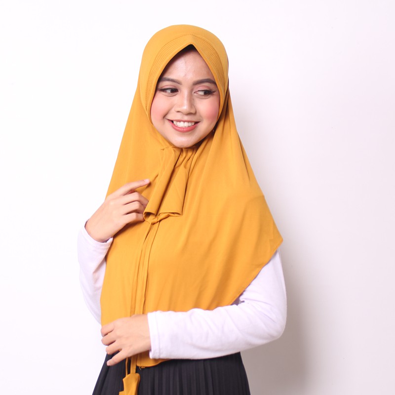 JILBAB MASKER / JILBAB INSTAN TERBARU ANRIA-Kunyit