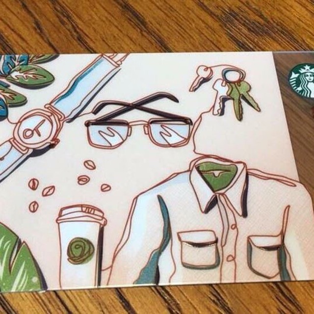 Taiwan Starbucks father's day card