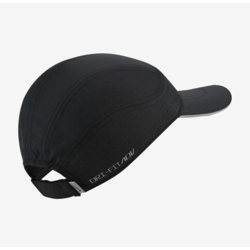 Nike AeroBill Tailwind Elite Cap Black BV2204-010 Topi Running Lari Original