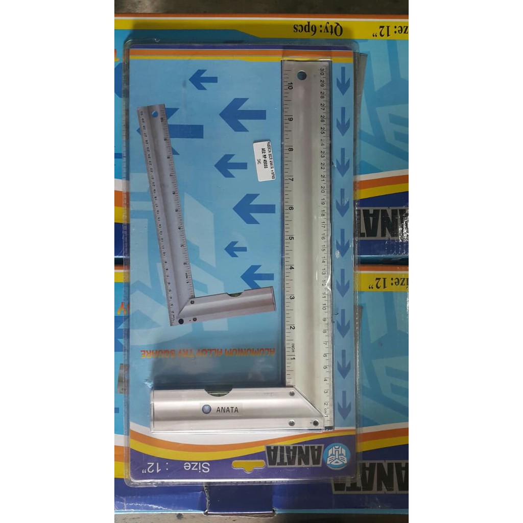 

Penggaris Siku Besi waterpass / Pasekon 30cm /12