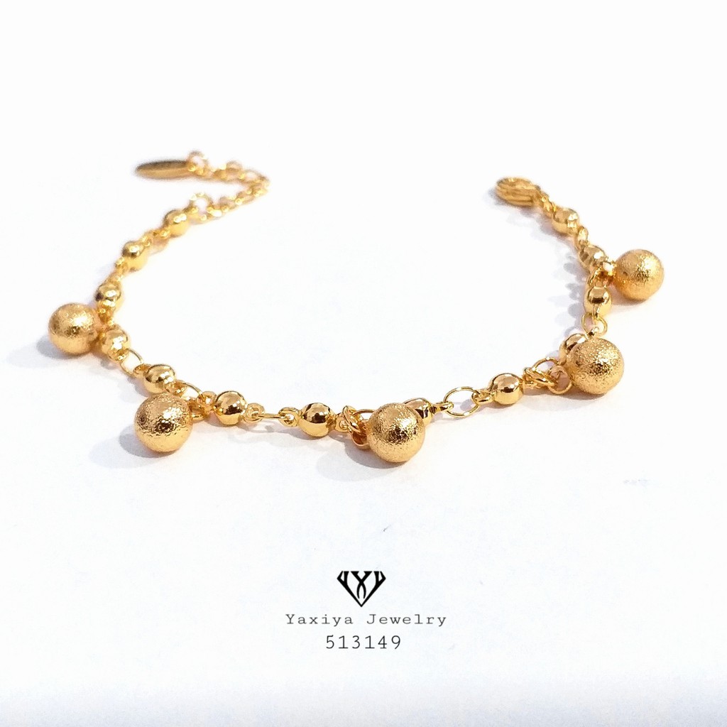 

Gelang jurai bola (anak) perhiasan imitasi lapis emas 18K yaxiya 513149