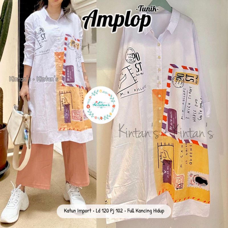 AMPLOP TUNIK BY KINTANS (TUNIK MUSLIMAH) Tunik wanita modern rekomended