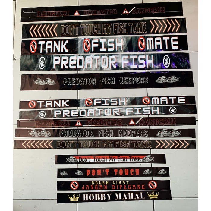 Stiker list aquarium/predator 60cm/100cm - P 60cm