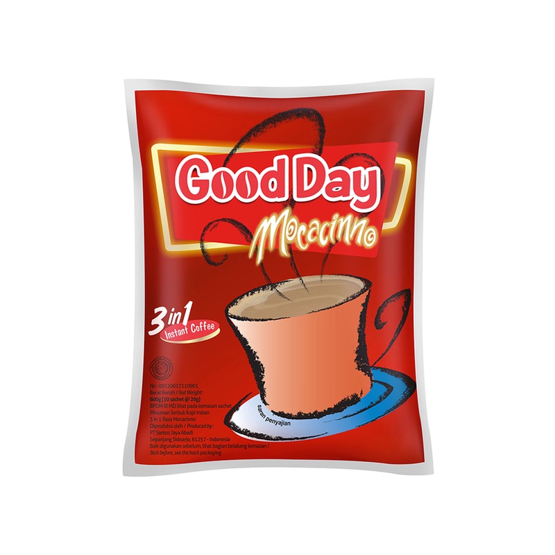 

Good Day Kopi Instant 3 In 1 Mocacinno 30X20G