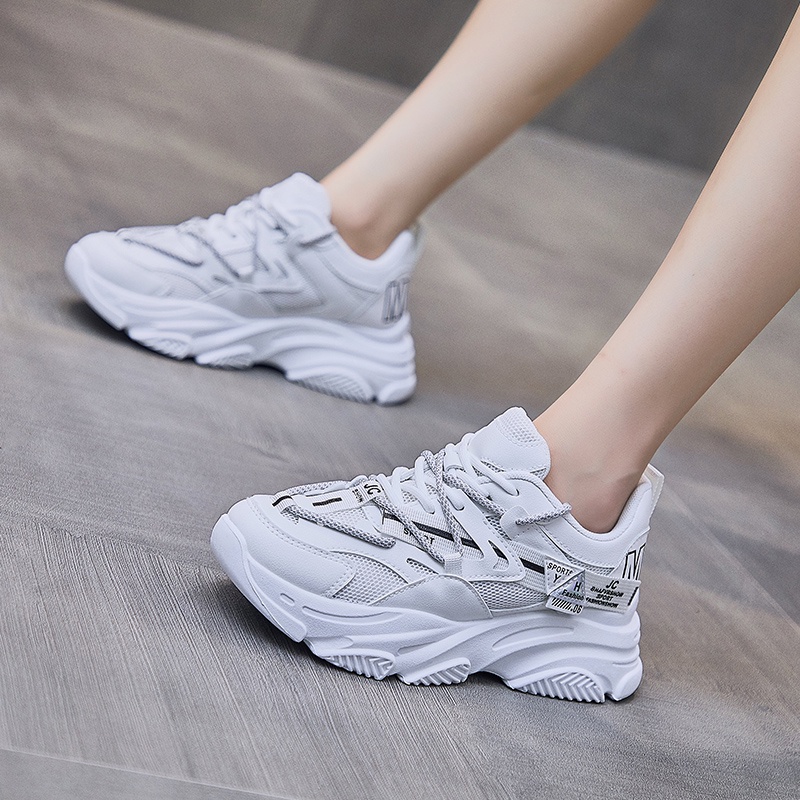 [Import] Taspopo Sepatu Sneaker Wanita Heel Tinggi Model Korea Style Fashion Wanita 1030a