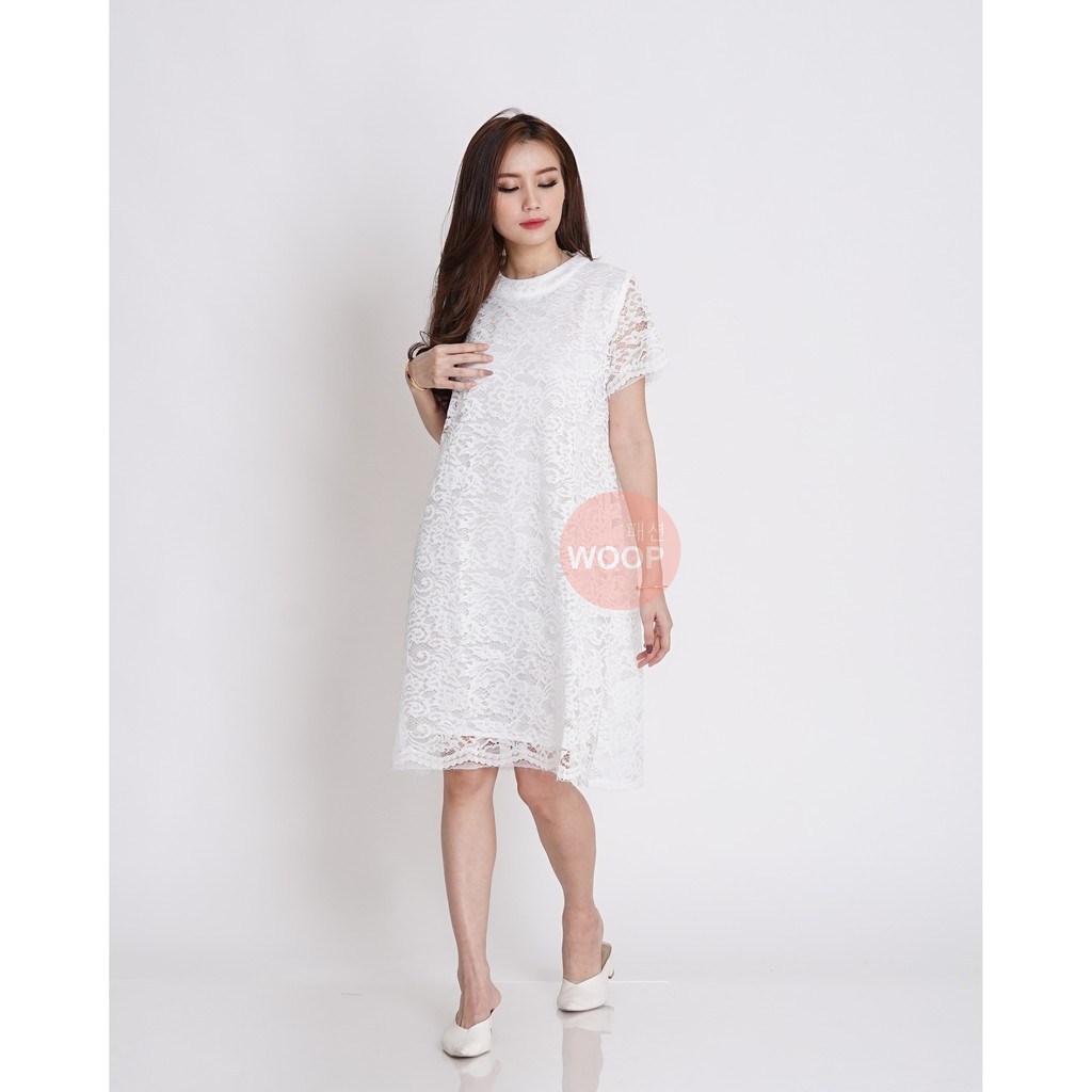 Majestic lace dress pakaian wanita