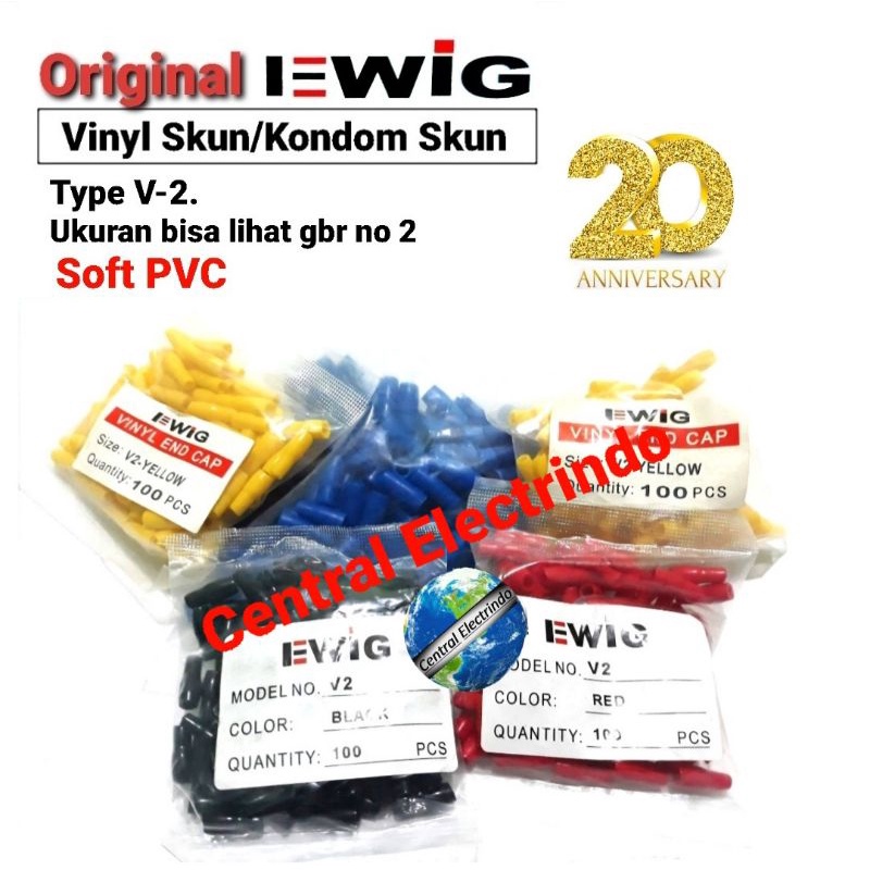 Vinyl Skun Kabel EWIG V-2 (1pak 100pcs).