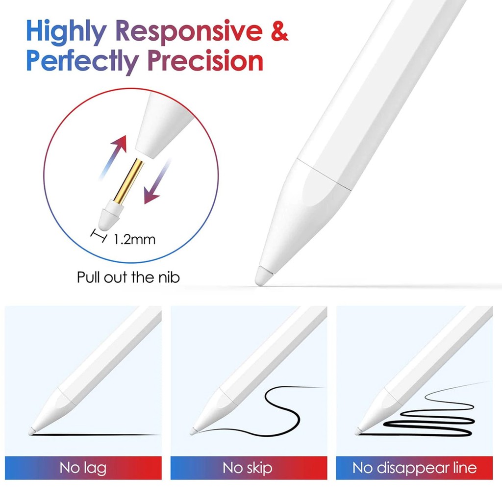 Pen Stylus Palm Rejection for Ipad Capacitive Stylus Pencil Ipad Free Sarung Tangan Glove