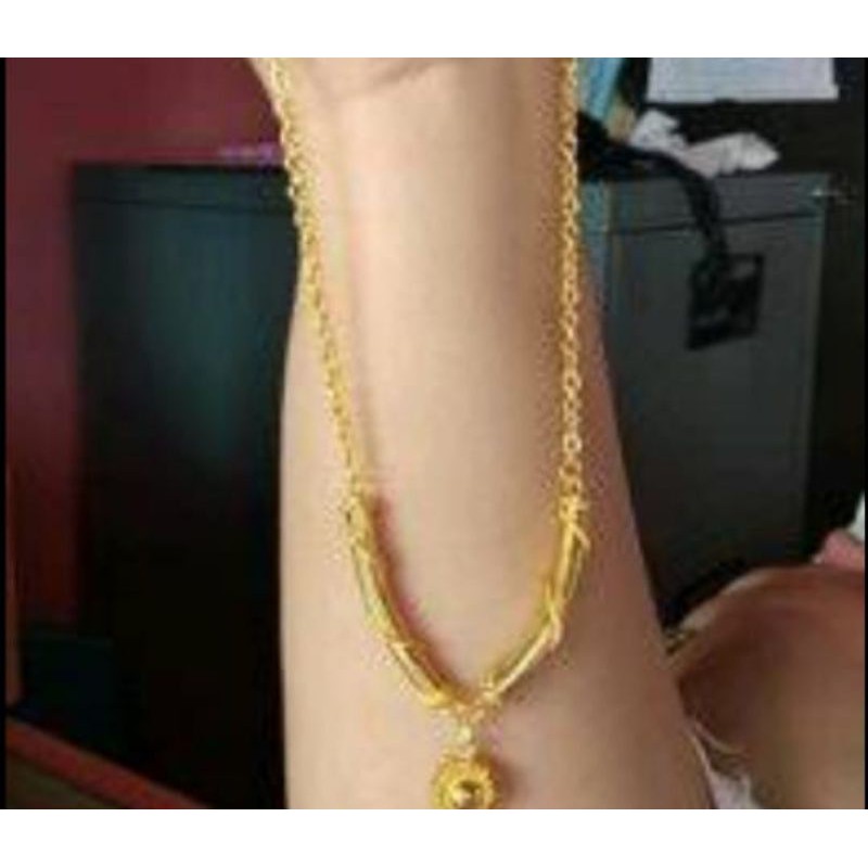 Kalung Bambu Selisih 20 gr Mas LM London 24k 99,9% Lumiana Siregar Emas Toba