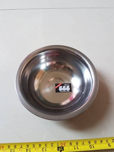 Mankok Stainless Steel 16cm - Mangkok Stainless 555