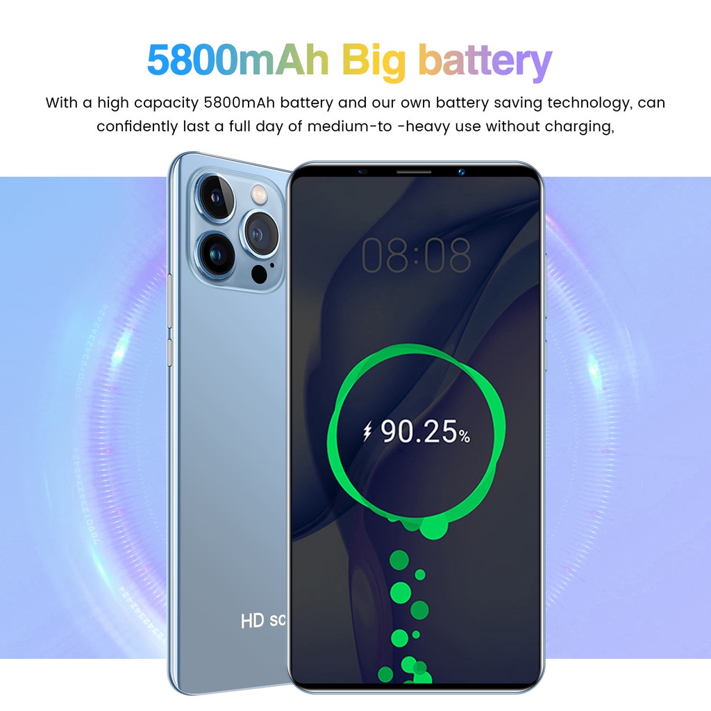 （COD) Hp Murah Cuci Gudangasli HP Ponsel Murah i13 Por Max 5g Android 5.5 Inci Murah 12G+512G hp murah