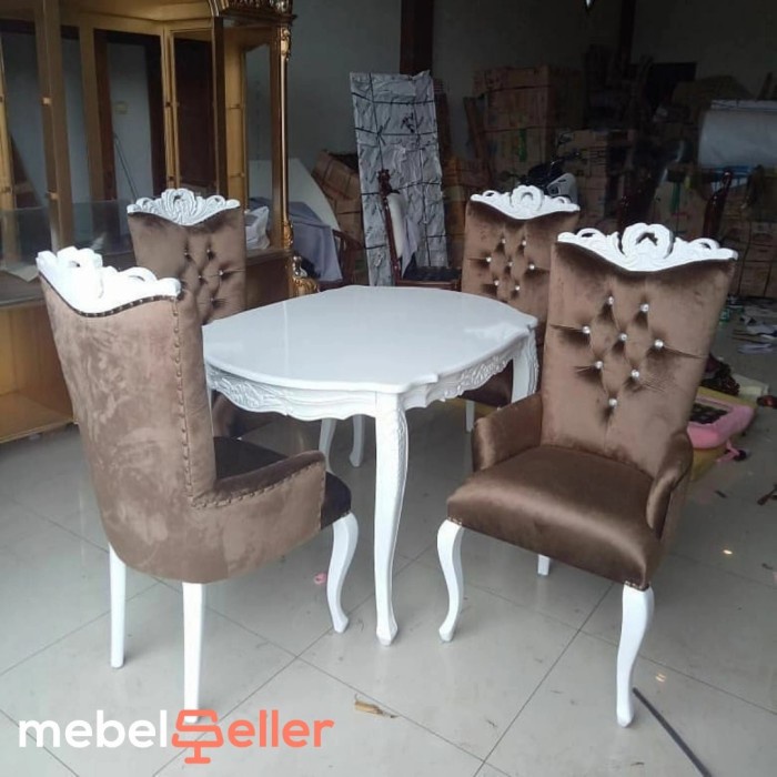 Meja Makan Set 4 Kursi - Meja Makan Minimalis - Meja Makan