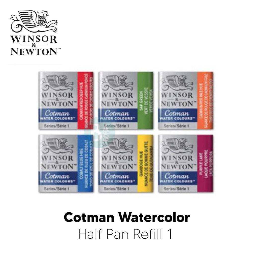 

Winsor & Newton Cotman Watercolor Half Pan Refill 1(1/2)