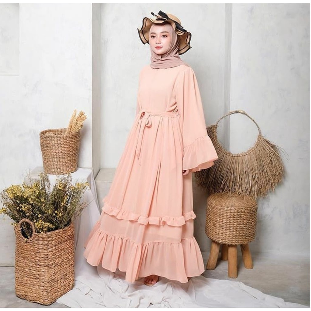 COD- SIERA DRESS GAMIS MUSLIMAH TERBARU 2021 / GAMIS WANITA FASHION MUSLIM