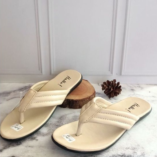 Sandal Jepit Wanita Puffy Hello Flat Original | Sandal Japit  (Hello 01) Original