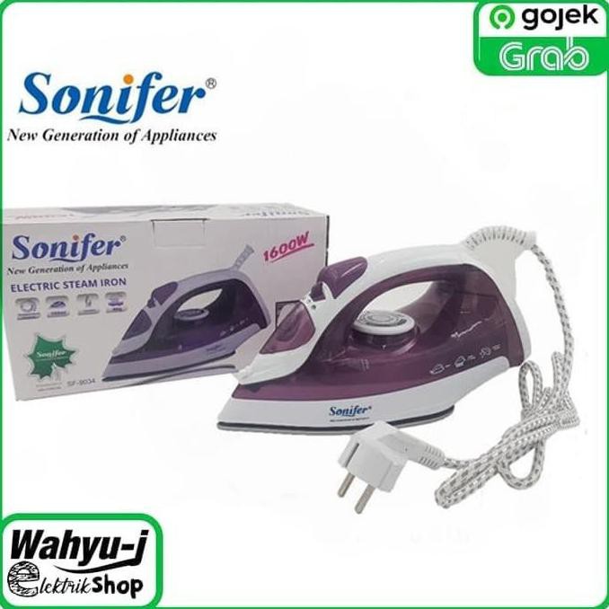 Setrika Uap Sonifer Sf 9034 Electric Steam Iron Sf9034 Freesatoko Shopee Indonesia