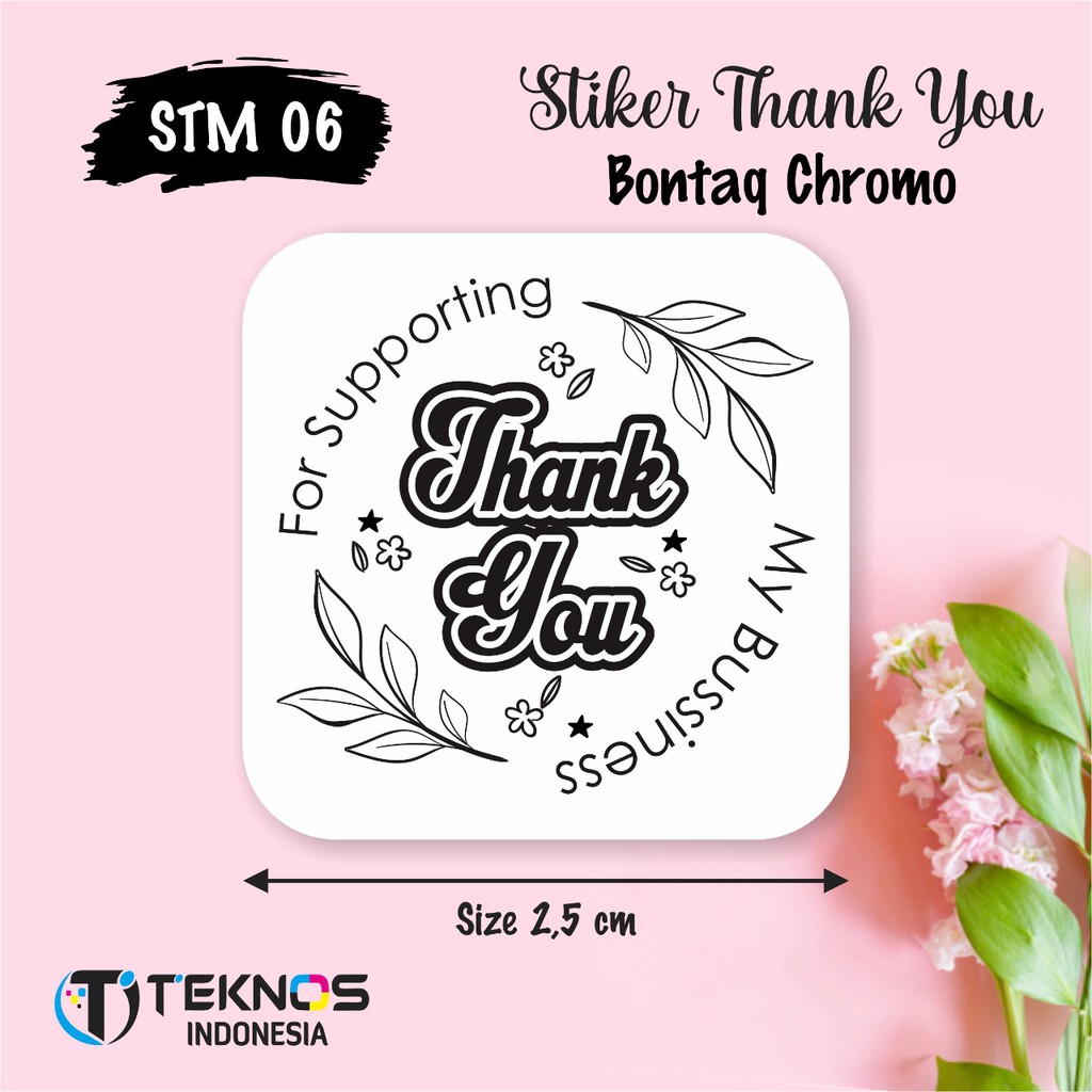 

STIKER LABEL THANK YOU BONTAK CHROMO KOTAK ROUND MURAH STM 06