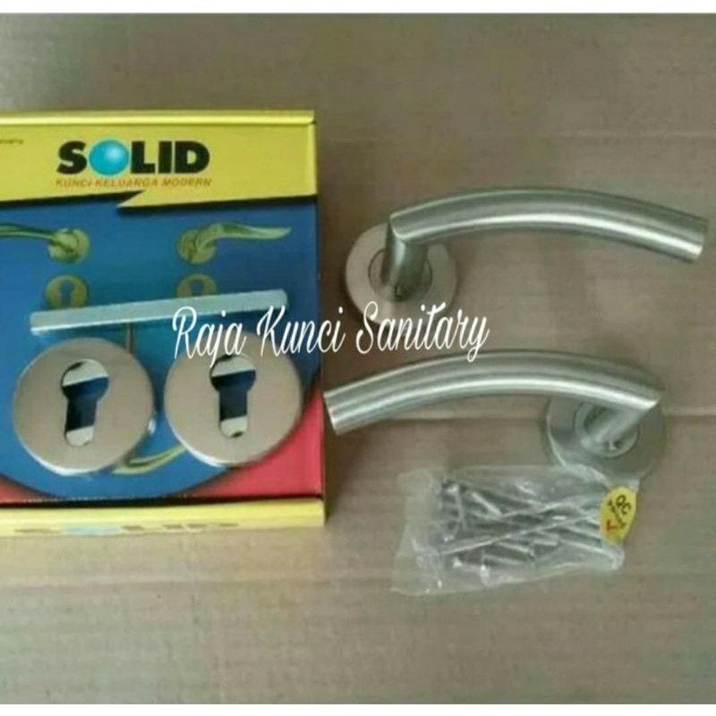 Handle Pintu Roses Solid HRE 61.44 Stainless SUS 304/Matt Black/Hitam/Handle Solid/Gagang Pintu