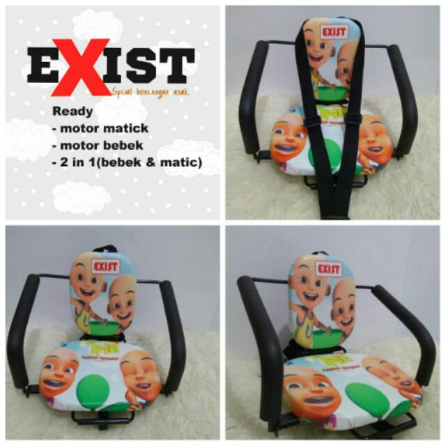 Exist Kursi Bonceng Anak karakter kartun Tempat Duduk Anak Di motor Matic dan Motor Bebek